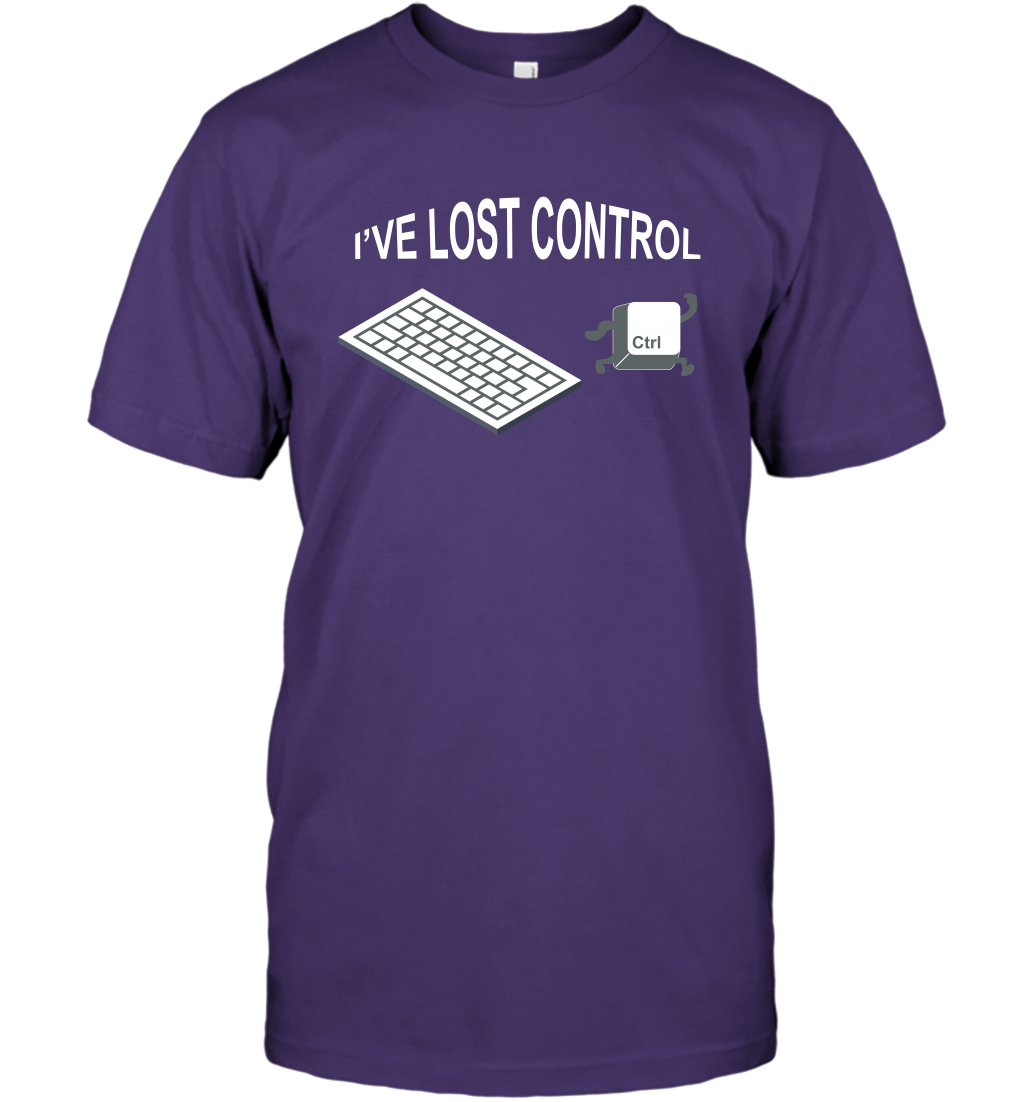 I've Lost Control Funny Ctrl Button Shirt T-Shirt T-Shirt Purple