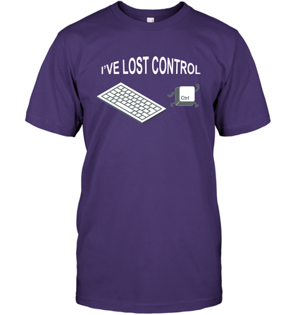I've Lost Control Funny Ctrl Button Shirt T-Shirt T-Shirt Purple