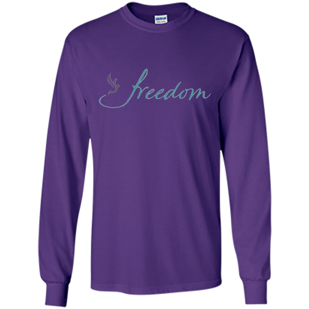 Freedom Dove T-shirt Purple