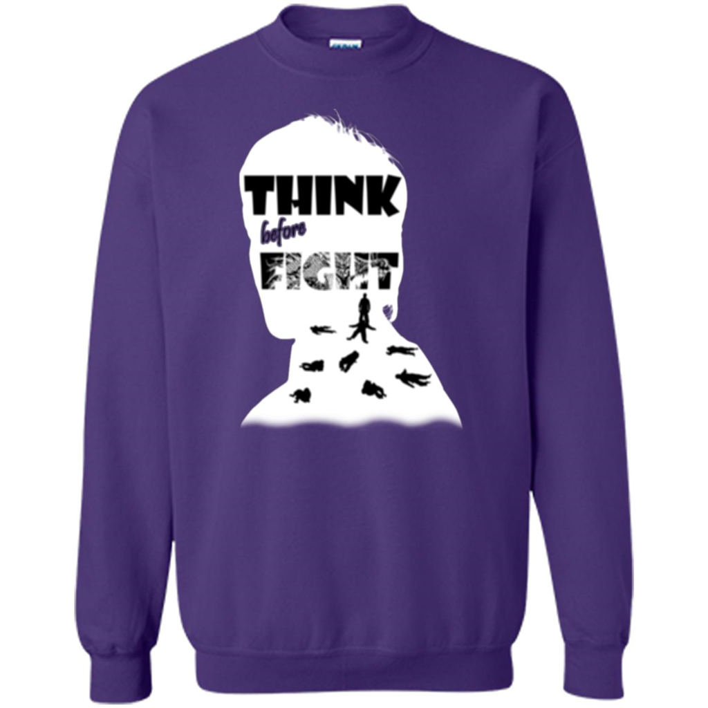 Think Before Fight T-shirt Orange