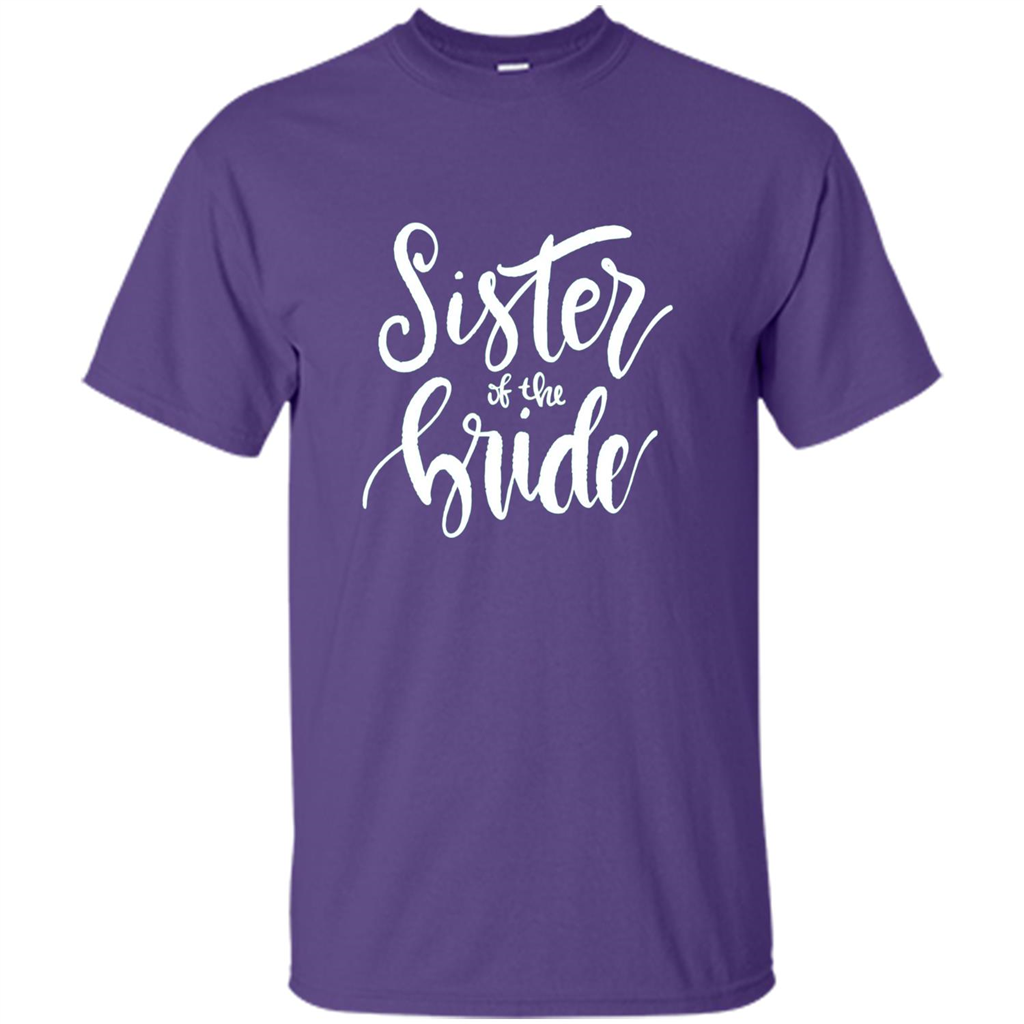 Sister Of The Bride T-shirt Purple