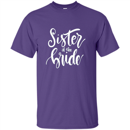 Sister Of The Bride T-shirt Purple