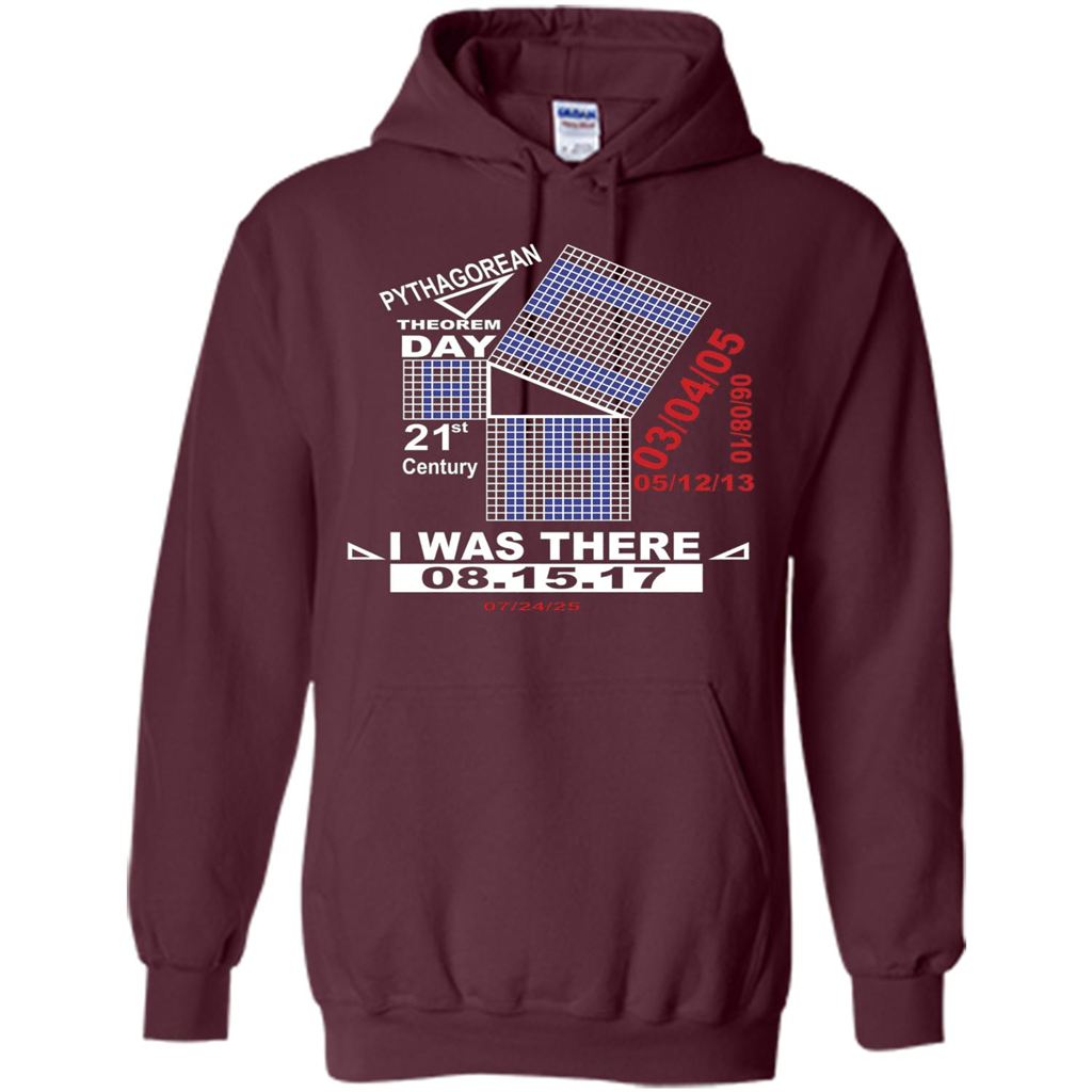 Pythagorean Theorem day T-shirt Maroon