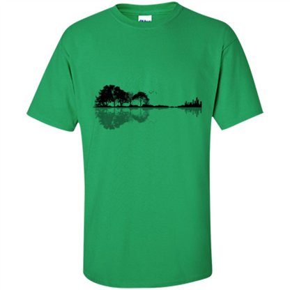 Guitar Lover T-shirt Nature Guitar Irish Green