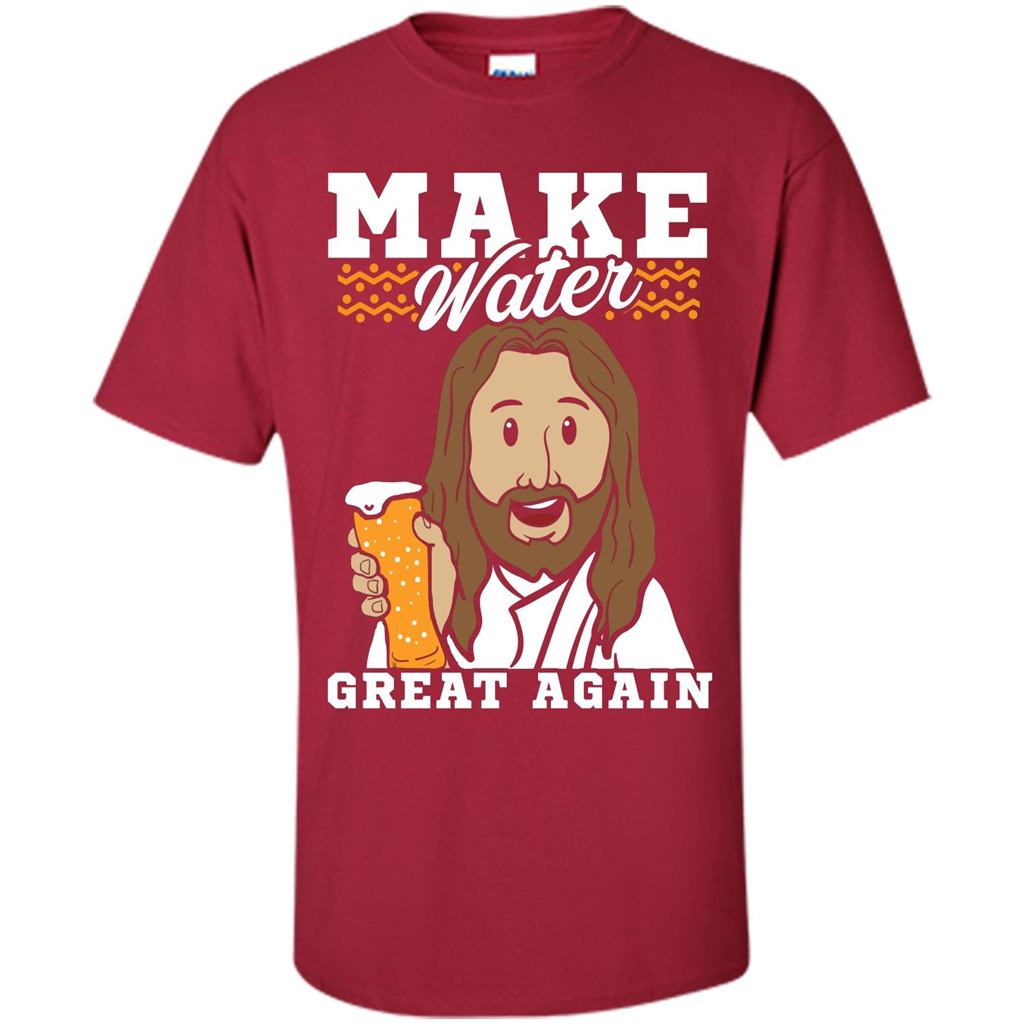 Beer T-shirt Make Water Great Again Cardinal