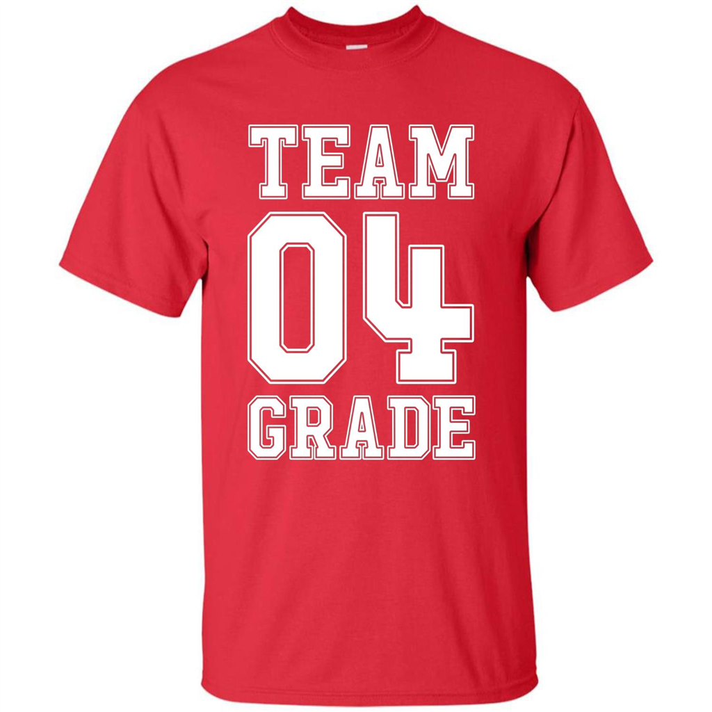 Team Fourth Grade T-shirt Team 4th Grade Back To School T-Shirt Red