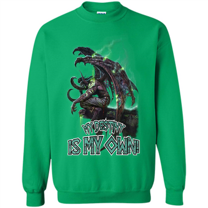 World of Warcraft T-shirt My Destiny Is My Own T-shirt Irish Green