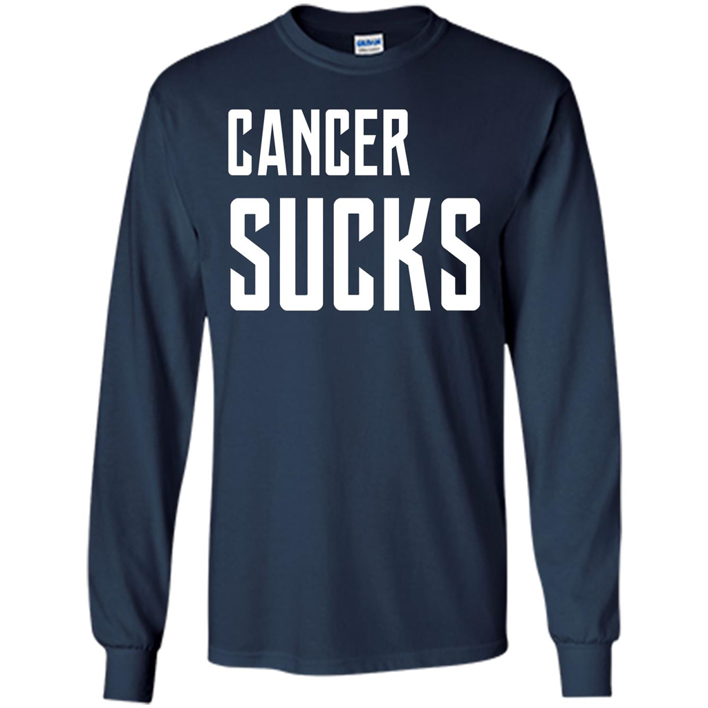 Cancer Sucks T-shirt Navy