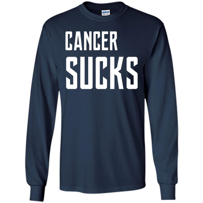 Cancer Sucks T-shirt Navy