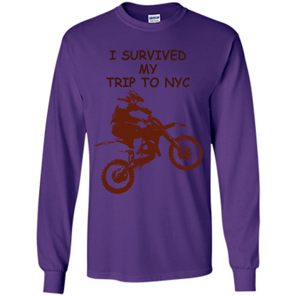 I Survived My Trip To NYC T-shirt Purple
