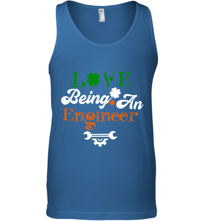 Love Being A Engineer Saint Patricks Day Shirt Tank Top Royal