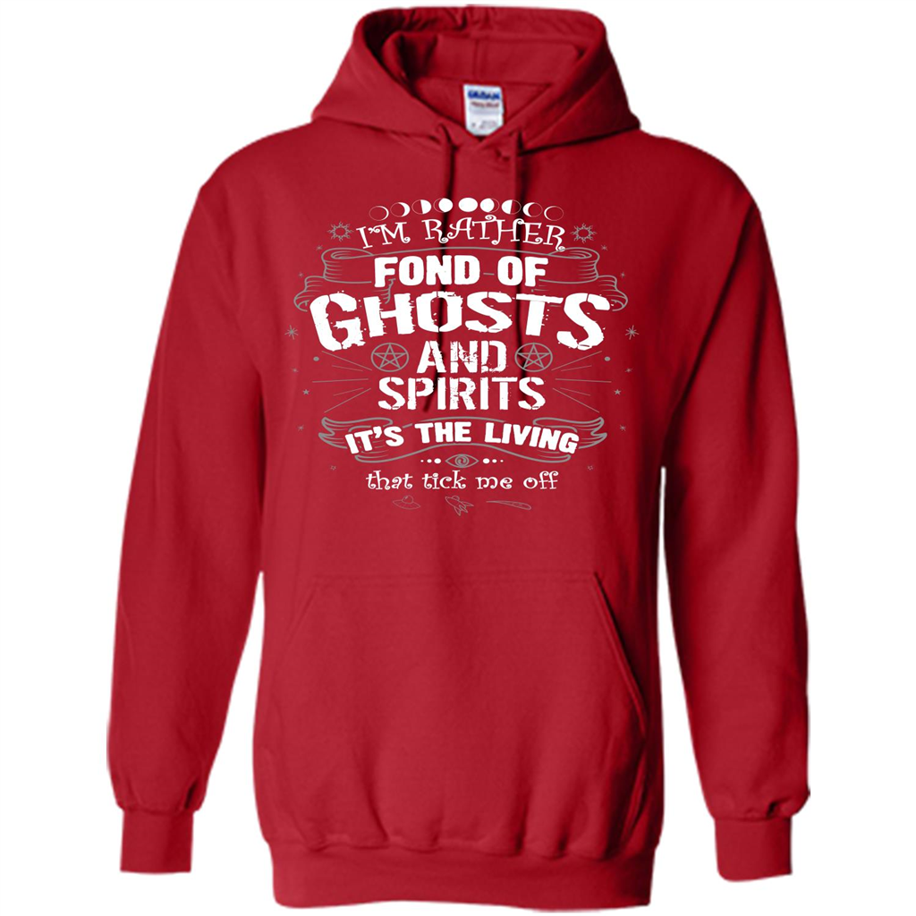 I'm Rather Fond Of Ghosts And Spirits T-shirt Red