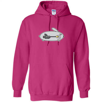 Bunny vs Dinosaur T-shirt Heliconia