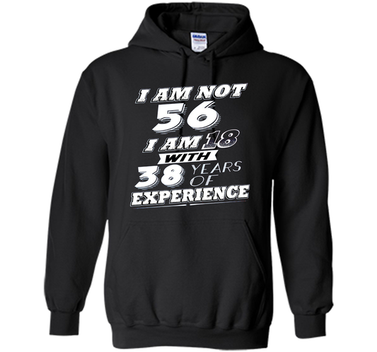 Funny 56th Birthday Gag Gift T-Shirt 56 Year Old Humor cool shirt Black