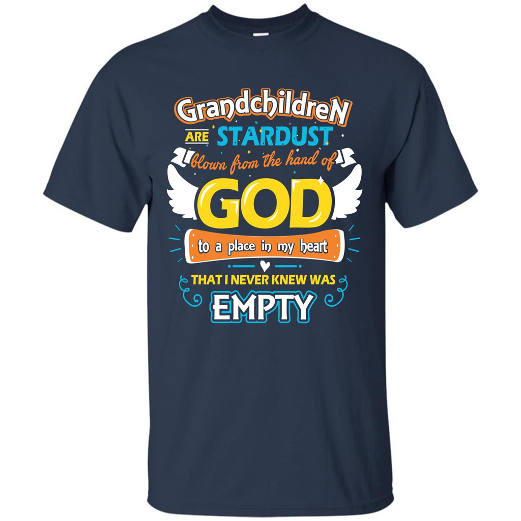 Grandchildren Are Stardust From The Hands Of God T-shirt Navy