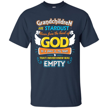 Grandchildren Are Stardust From The Hands Of God T-shirt Navy