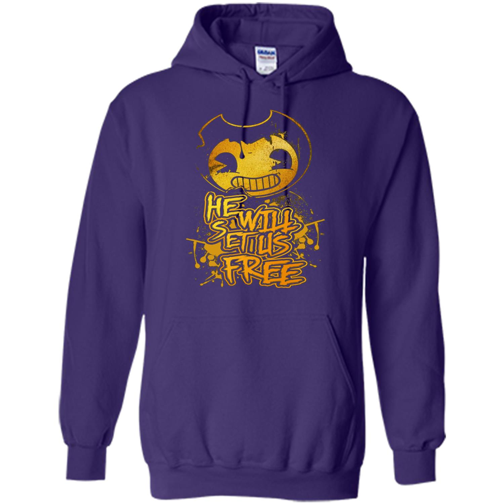 He Will Set Us Free T-shirt Purple