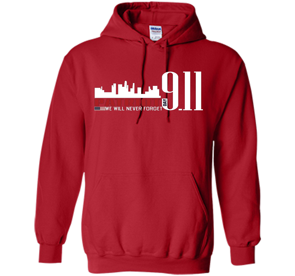 Patriot Day 911 Memorial We Will Never Forget TShirt t-shirt Red