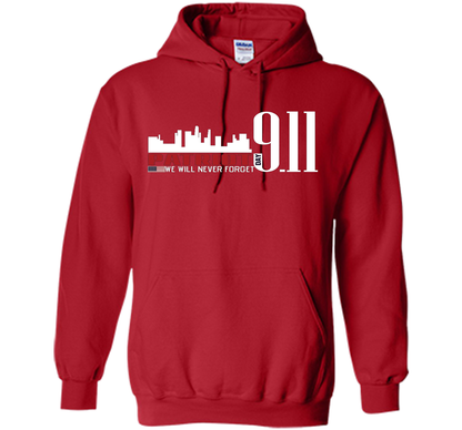 Patriot Day 911 Memorial We Will Never Forget TShirt t-shirt Red