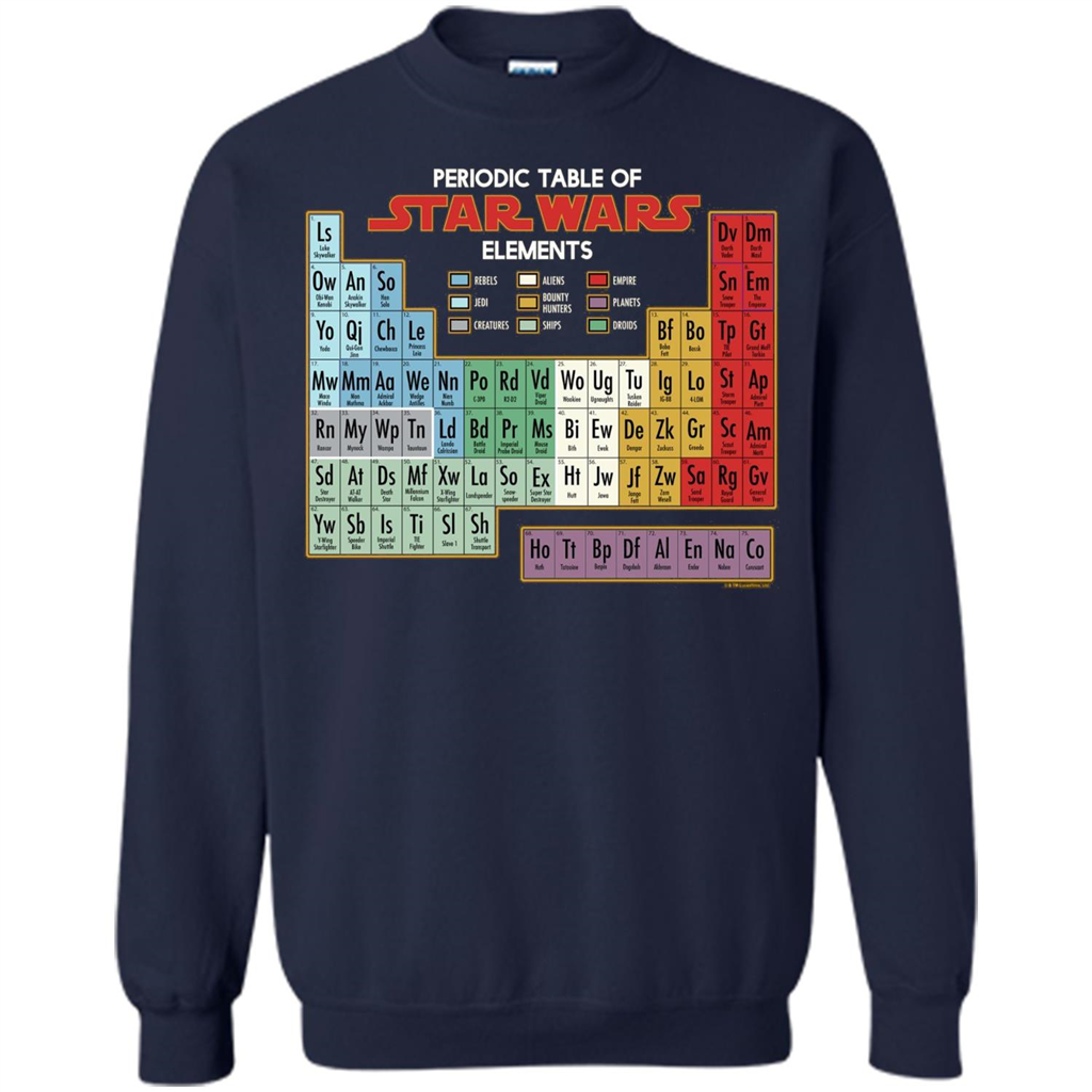 Movie T-shirt Periodic Table of Elements Graphic T-Shirt Navy