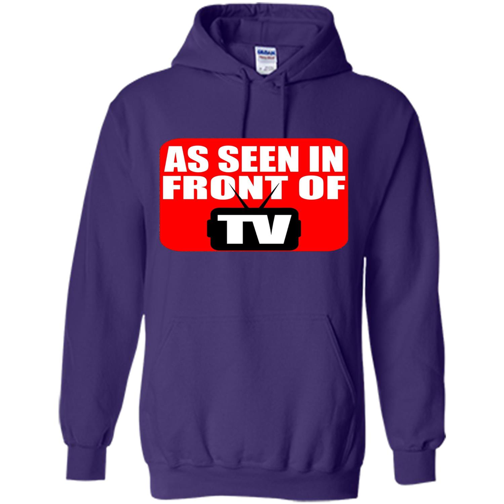 As Seen In Front Of TV T-shirt Purple