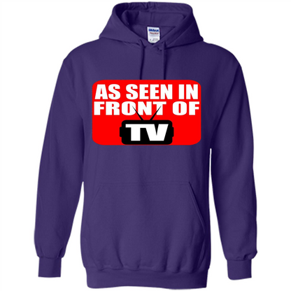 As Seen In Front Of TV T-shirt Purple