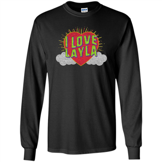 I Love Layla T-shirt Black