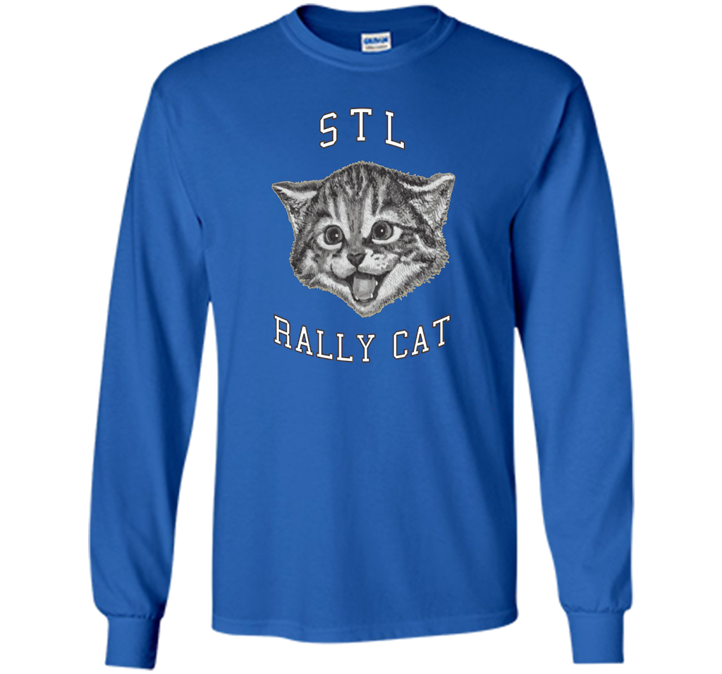 Cat Lover T-shirt Saint Louis Rally Cat T-shirt Royal