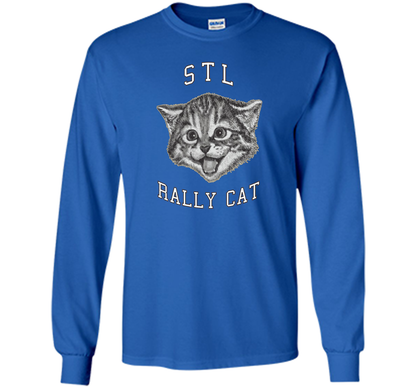 Cat Lover T-shirt Saint Louis Rally Cat T-shirt Royal