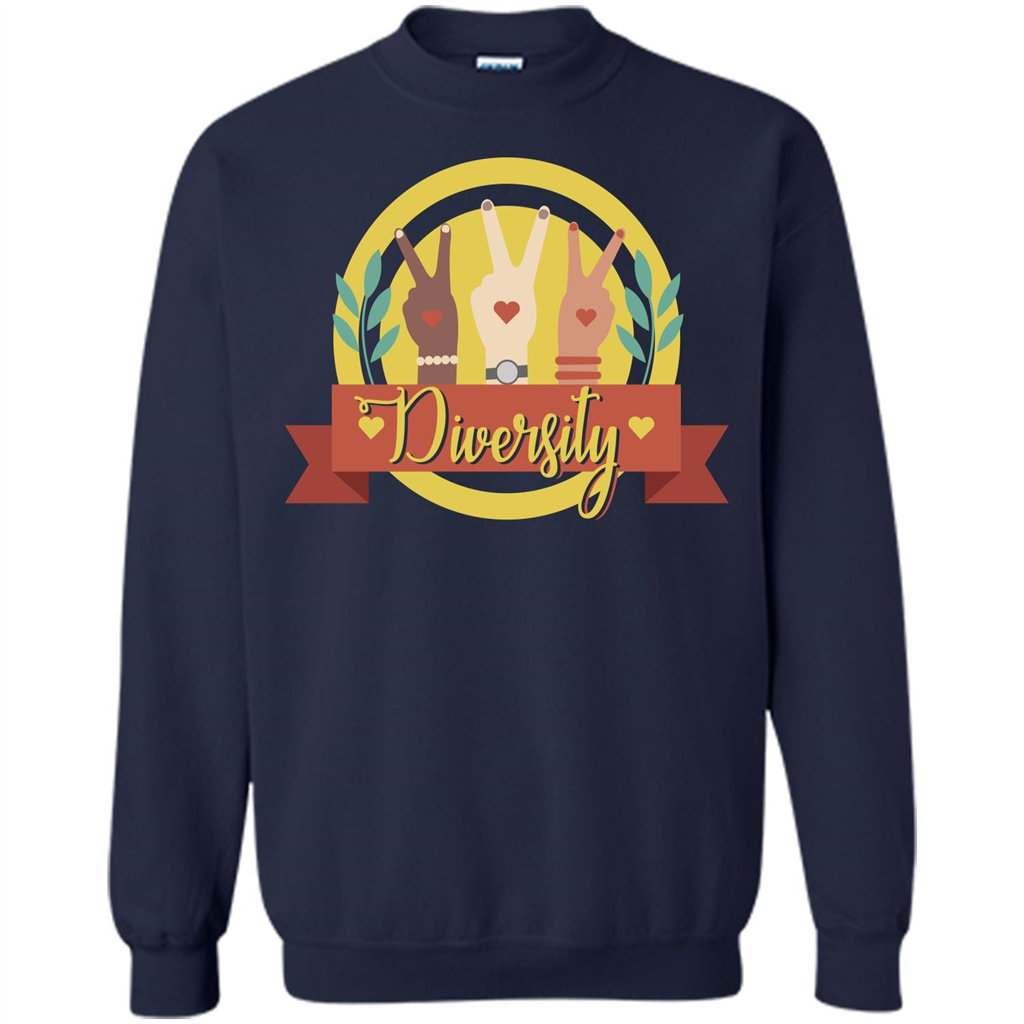 Diversity T-shirt Human Rights T-shirt Navy