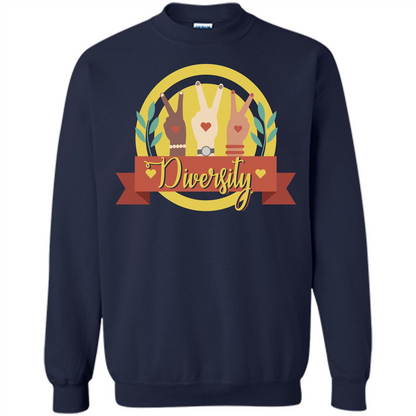 Diversity T-shirt Human Rights T-shirt Navy