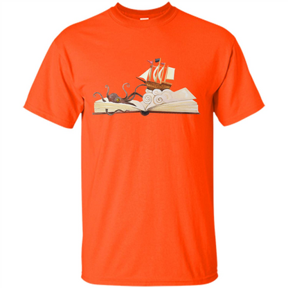 Book Reader T-shirt Love To Read Book Orange