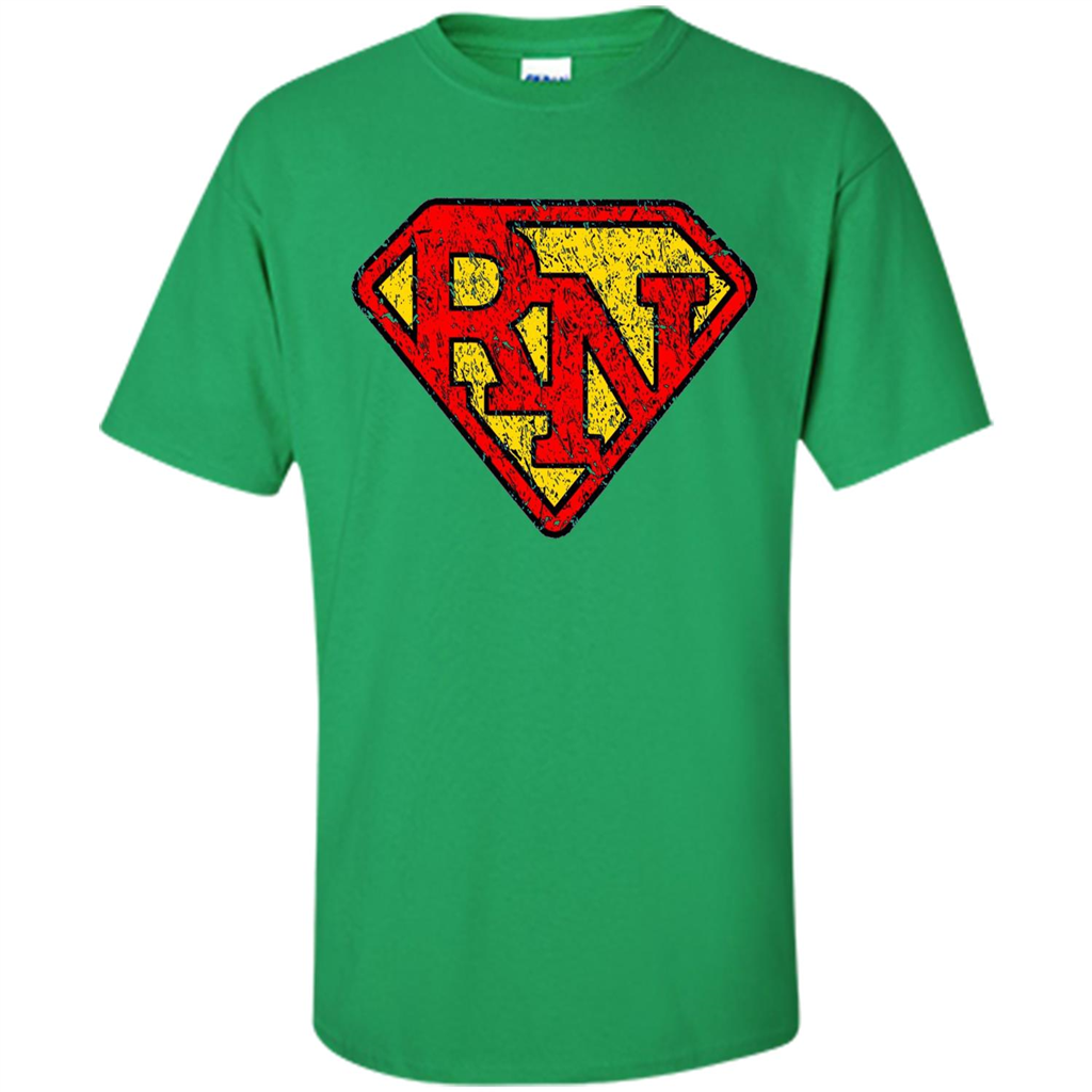 Vintage Super Nurse RN Distressed T-shirt Irish Green