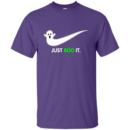 Just Boo It T-shirt Halloween Shirts Purple