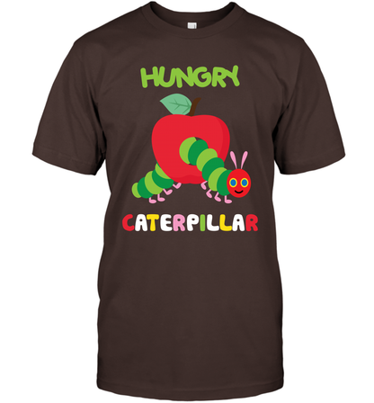 Hungry Caterpillar Funny Shirt T-Shirt T-Shirt Dark Chocolate