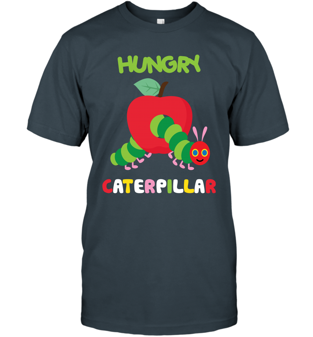 Hungry Caterpillar Funny Shirt T-Shirt T-Shirt Charcoal