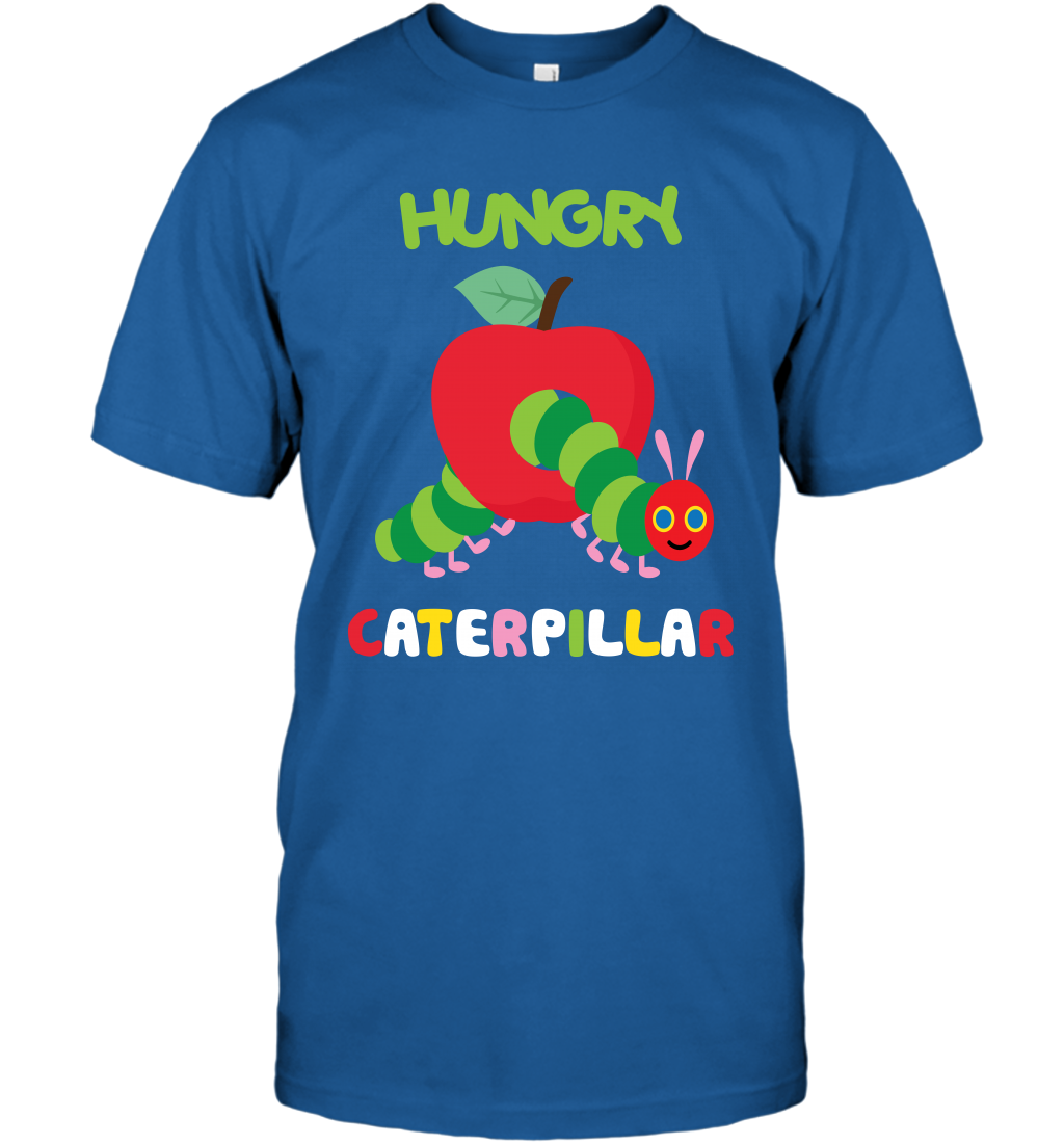 Hungry Caterpillar Funny Shirt T-Shirt T-Shirt Royal