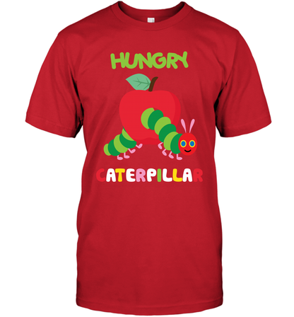 Hungry Caterpillar Funny Shirt T-Shirt T-Shirt Red