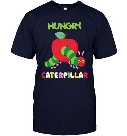 Hungry Caterpillar Funny Shirt T-Shirt T-Shirt Navy