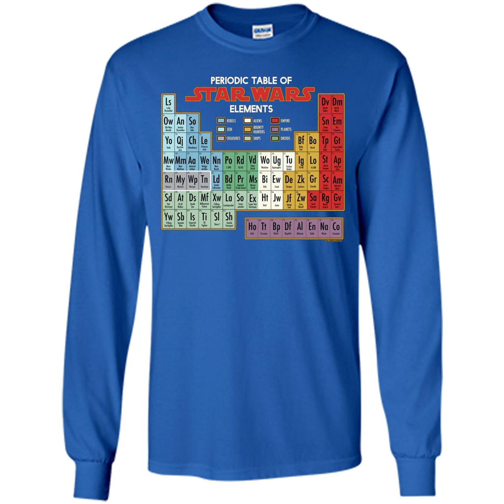 Movie T-shirt Periodic Table of Elements Graphic T-Shirt Royal