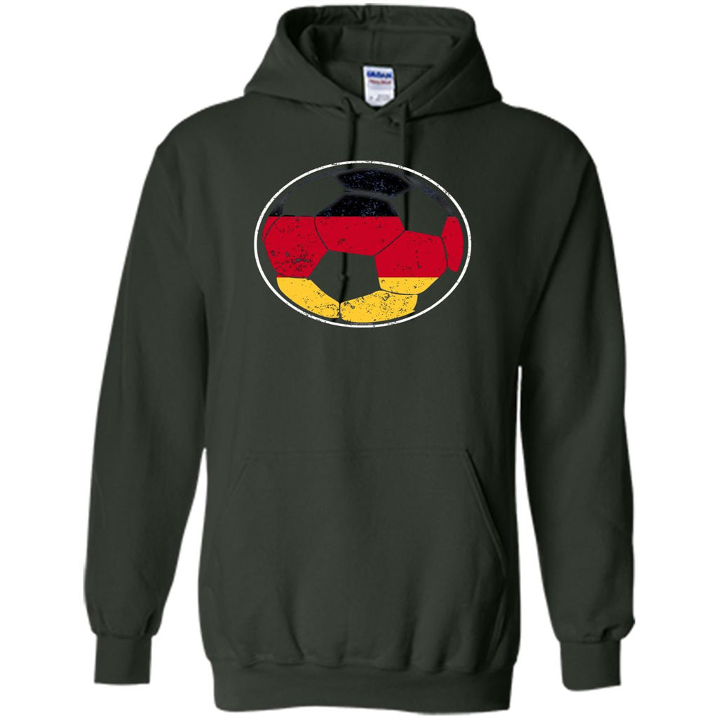 Germany Flag Soccer Ball Flag Soccer T-shirt Forest Green
