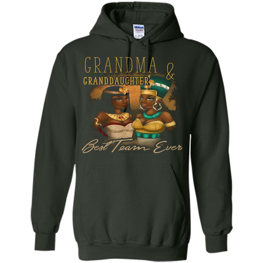 Family T-shirt Grandma Granddaughter Best Team Ever T-shirt
