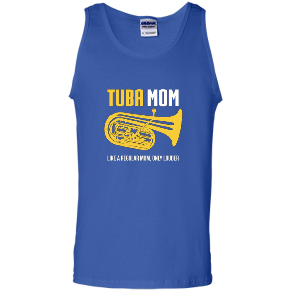 Tuba Mom T-shirt Like A Regular Mom Only Louder Royal