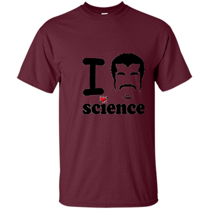 I Love Science T-Shirt Maroon
