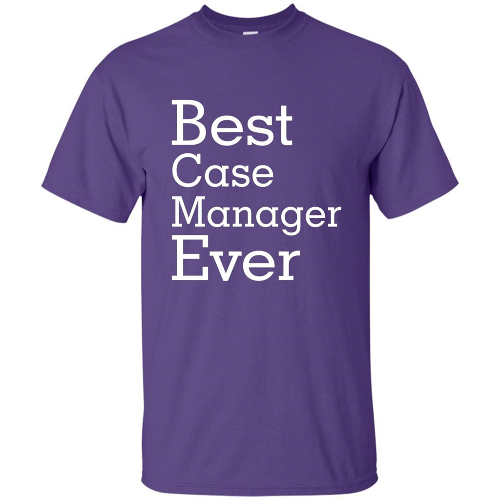 Best Case Manager Ever-Christmas Gift T-shirt Purple