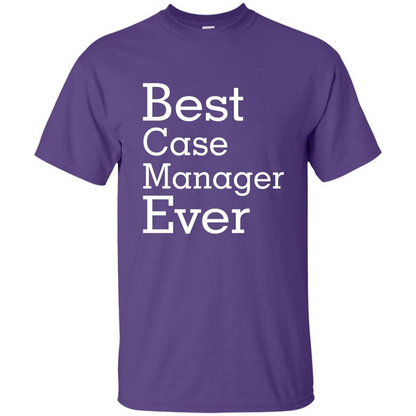 Best Case Manager Ever-Christmas Gift T-shirt Purple