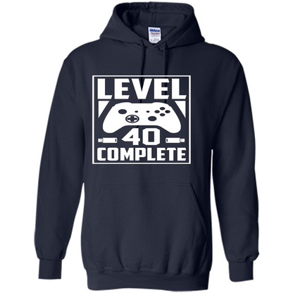 Birthday T-shirt Level 40 Complete Navy