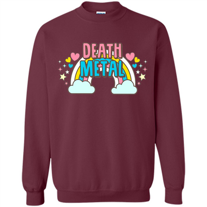 Death Metal Rainbow Cute T-Shirt Maroon