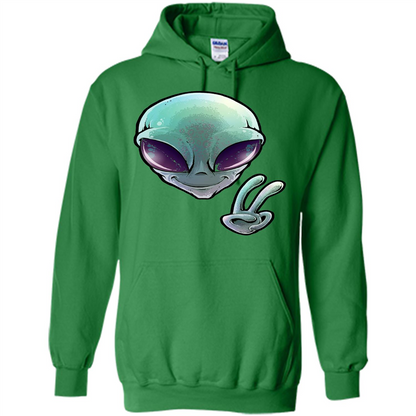 Peace Alien T-shirt Irish Green
