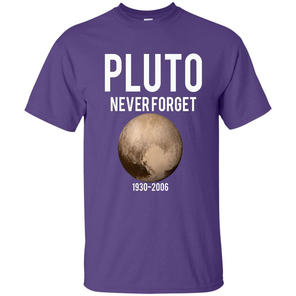 Funny Pluto Never Forget 1930-2006 T-shirt Purple